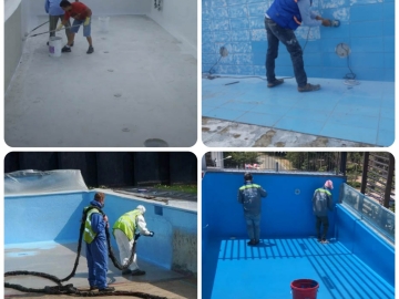 Chống thấm hồ bơi, bể nước ăn